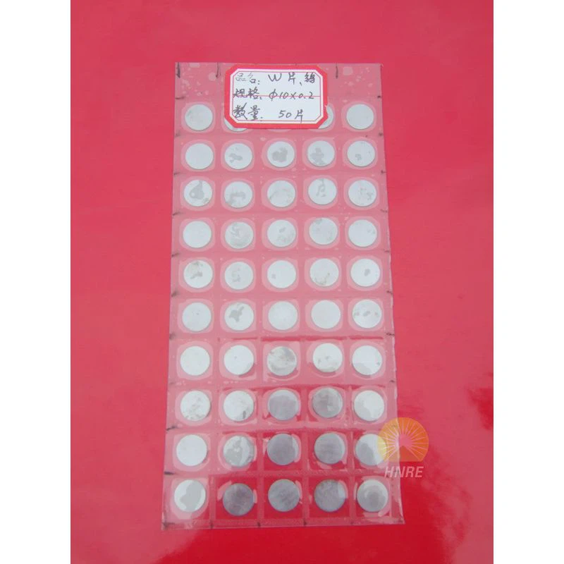 Hoge zuiverheid wolfraamfolie